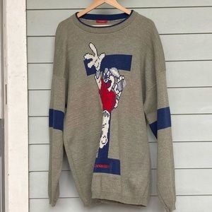 Ice.Iceberg Space Jam Bugs Bunny Sweater XL